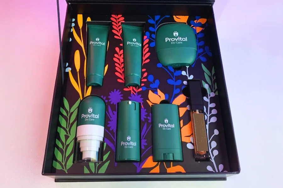 Provital's products packaged
